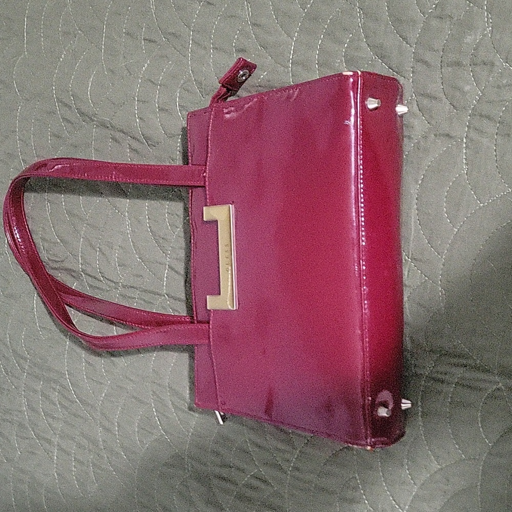 Guess Patent Red Purse
